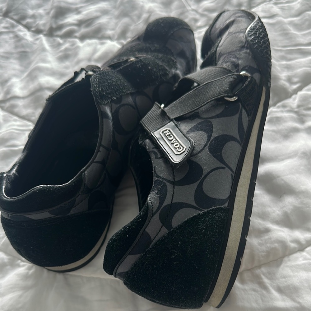 Coach Black and Gray Slip-On Sneakers - Picture 5 of 5